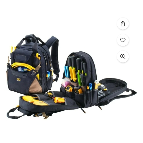 CLC Work Gear Backpack Tool bag 1134 - Picture 11 of 15